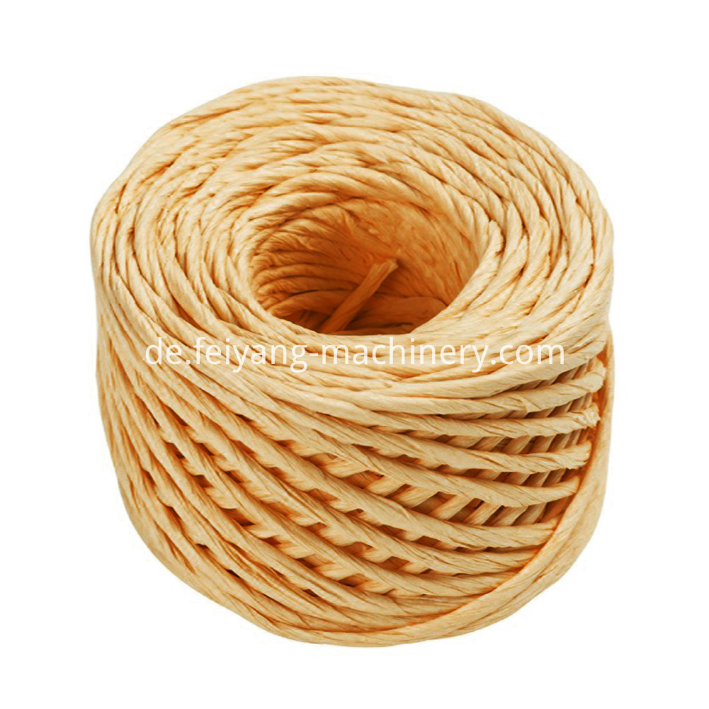 Braune Farbe verdrehtes Papierseil Brown Color Twisted Paper Rope